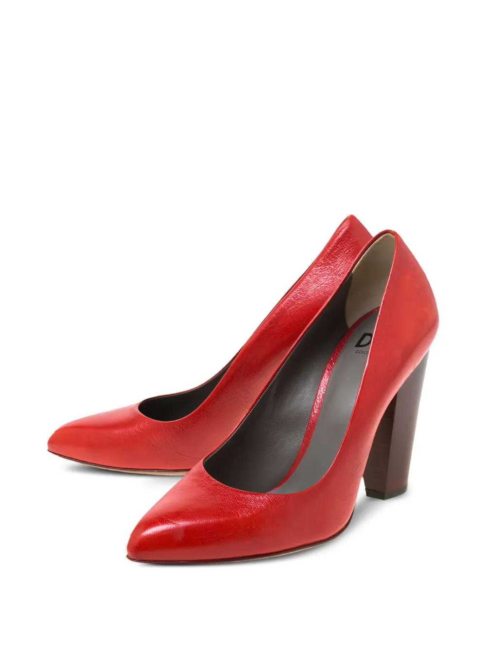 Pre-owned Dolce & Gabbana 105mm Leather Pumps