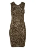 Missoni Pre-Owned embroidered lurex midi dress - Gold