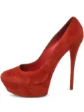 Casadei Vintage 150mm platform stiletto pumps - Red