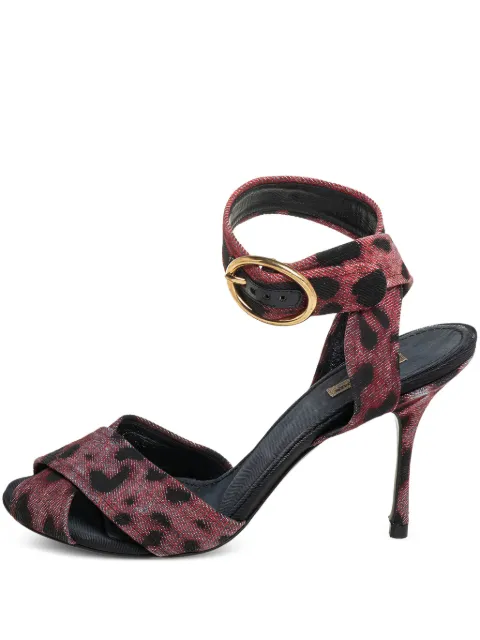 Dolce & Gabbana Pre-Owned 100mm leather sandals 