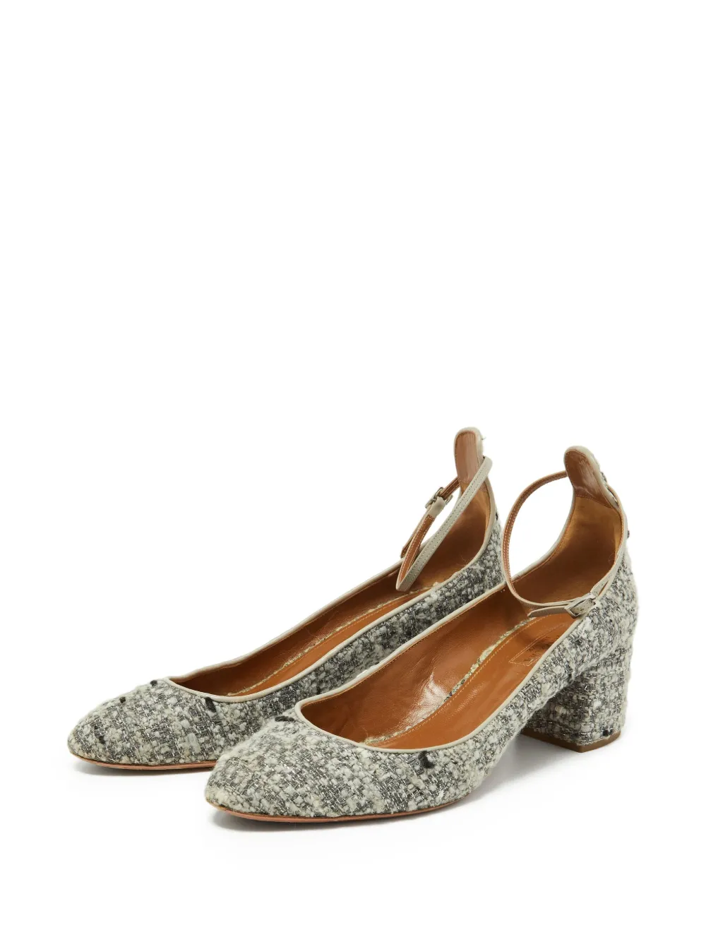 Aquazzura 65mm textured block-heel pumps | Image 2