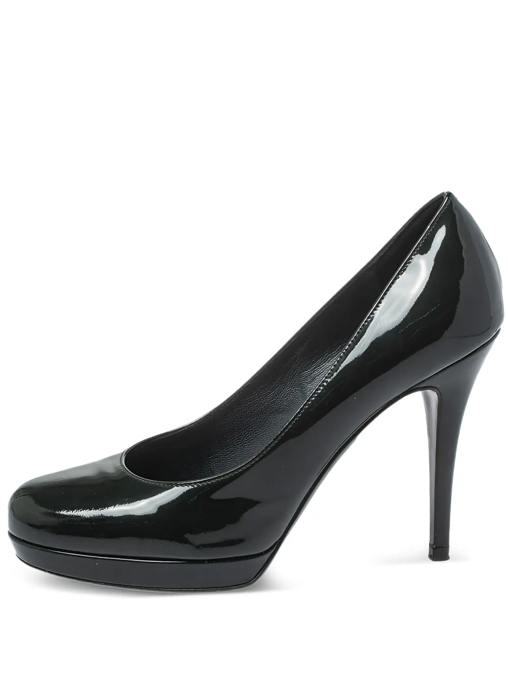 Saint Laurent Pre-Owned zapatillas de charol con tacón de 105mm | verde | Image 1