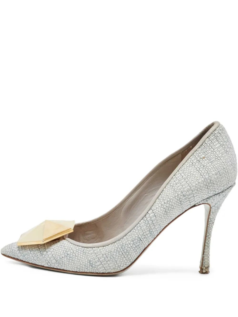 Nicholas Kirkwood pre-owned 110mm pointed-toe pumps | Grey | Image 1