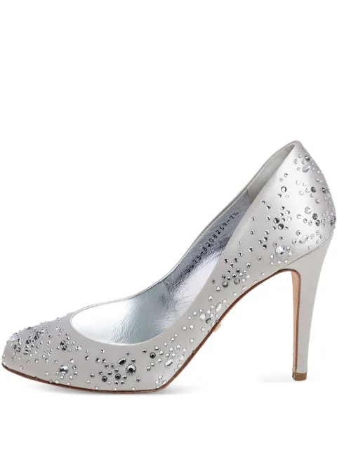 Gina pre-owned 115mm Audrey crystal-embellished pumps