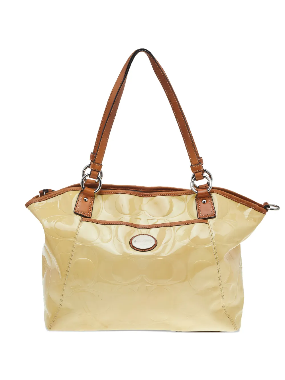 Coach Vintage logo-embossed tote bag - Toni neutri