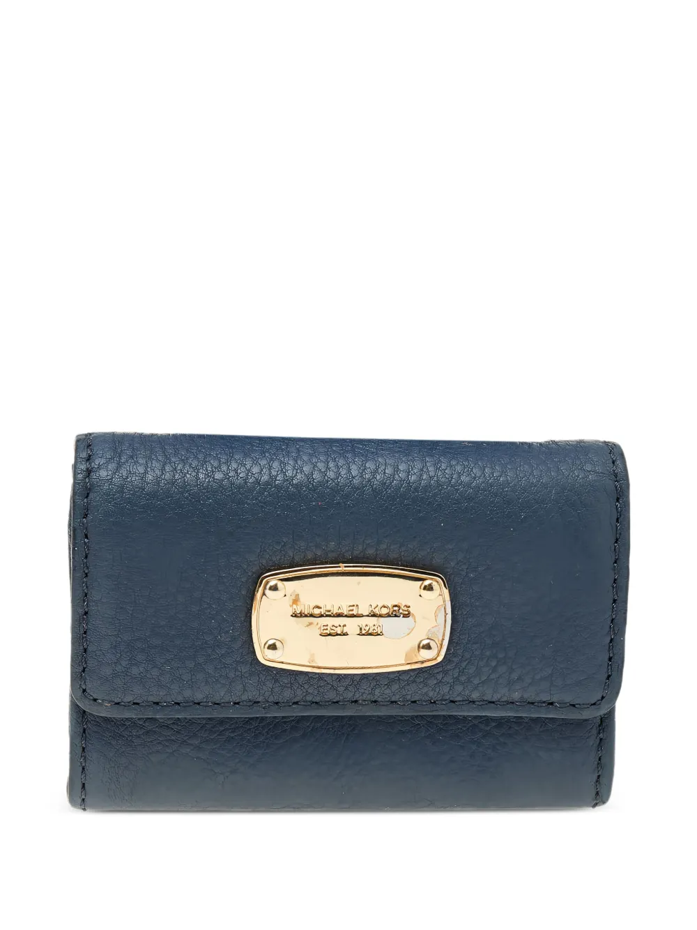 Michael Kors Vintage leather flap wallet - Blu