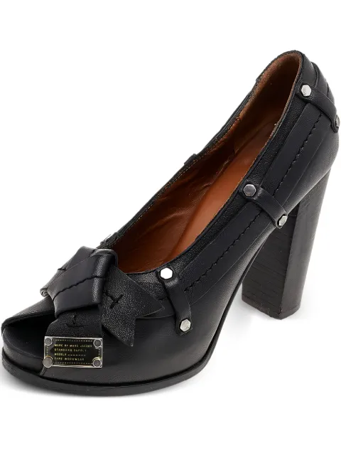 Marc Jacobs Vintage pre-owned 110MM Bow Studded Leather Pumps