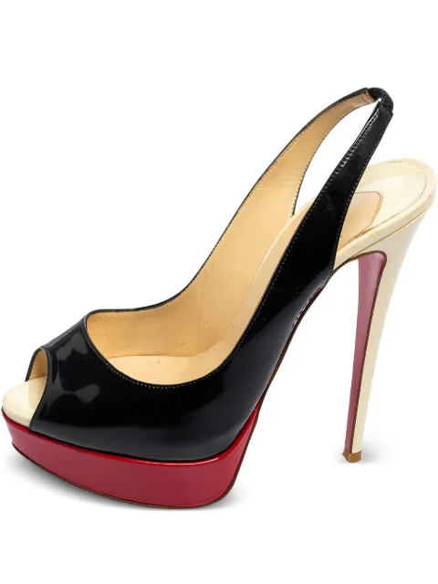 Christian Louboutin Pre-Owned 150mm colour-block sandals