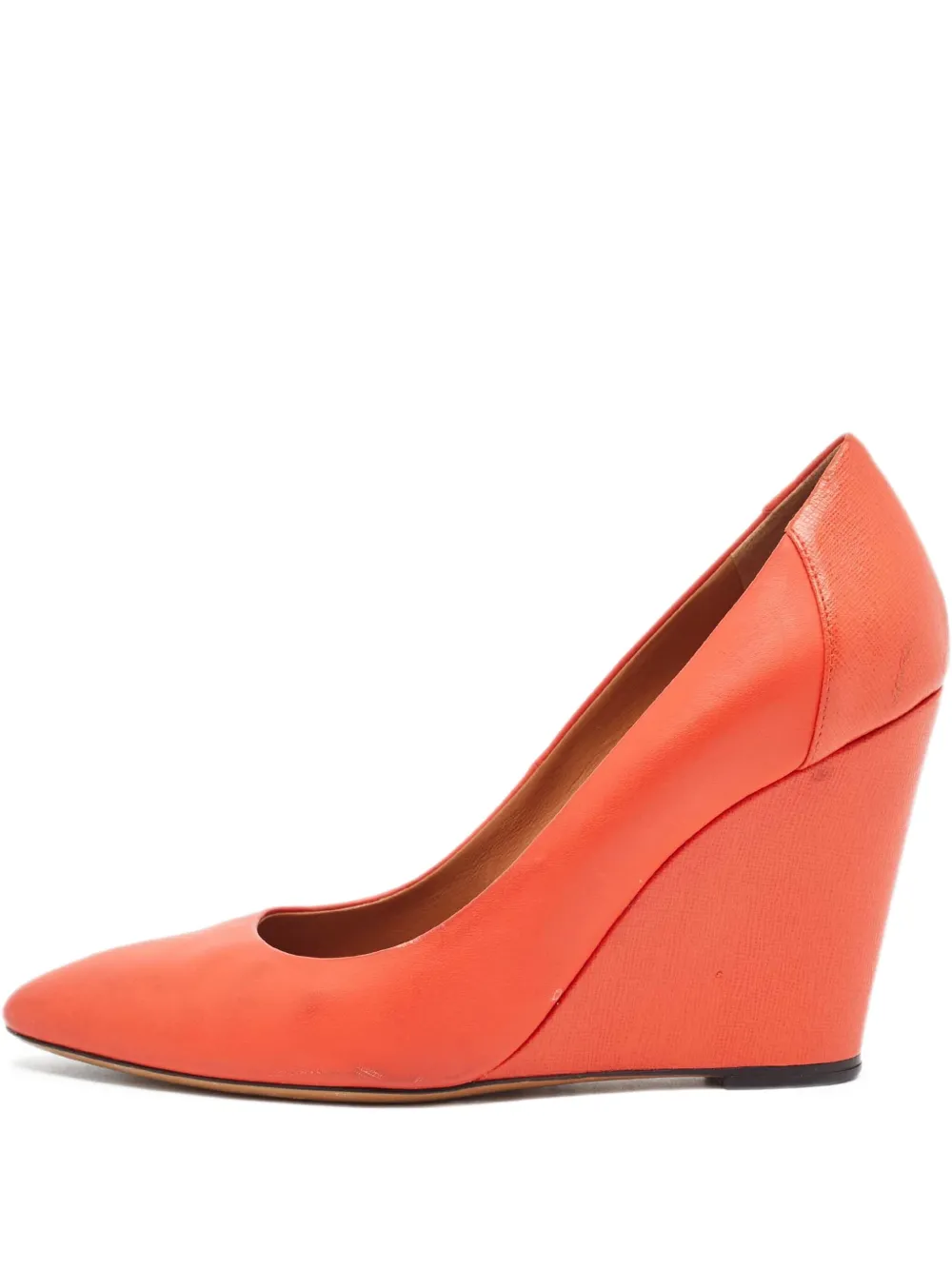 105mm leather pumps