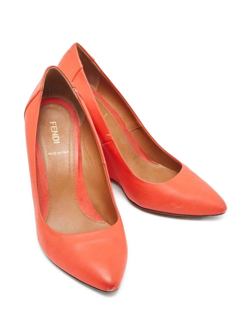 Fendi Pre-Owned Leren pumps - Oranje