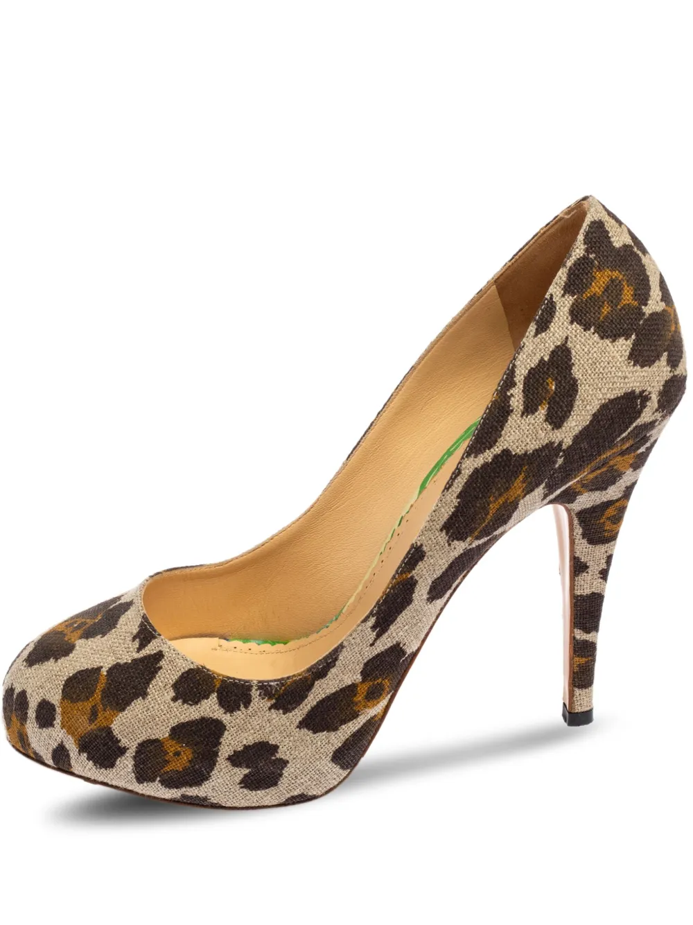 Charlotte Olympia Pre-owned 120mm leopard-print platform pumps | Brown | Image 1