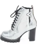 Louis Vuitton Pre-Owned 120mm leather ankle boots - Silver