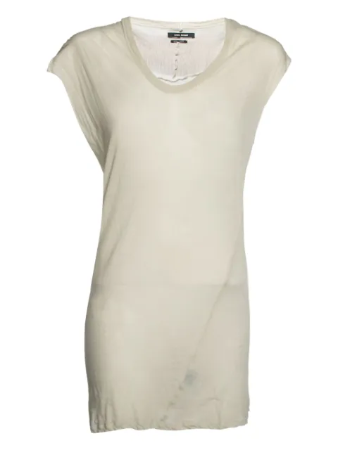 Isabel Marant Vintage vestido manga corta con cuello redondo