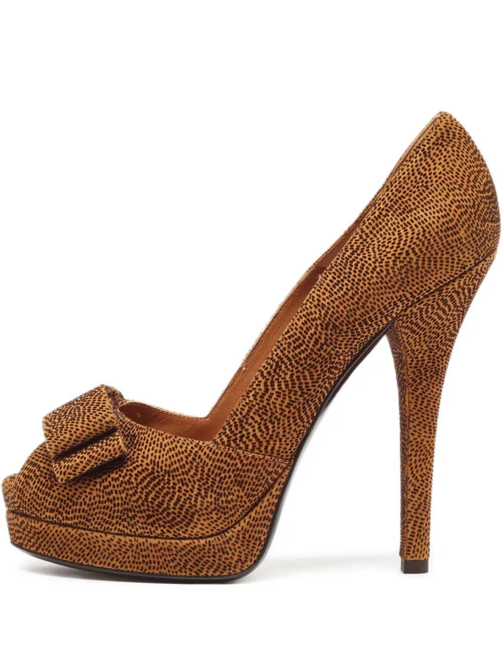 Fendi Pre-Owned 145mm leather pumps | Brown | Image 1
