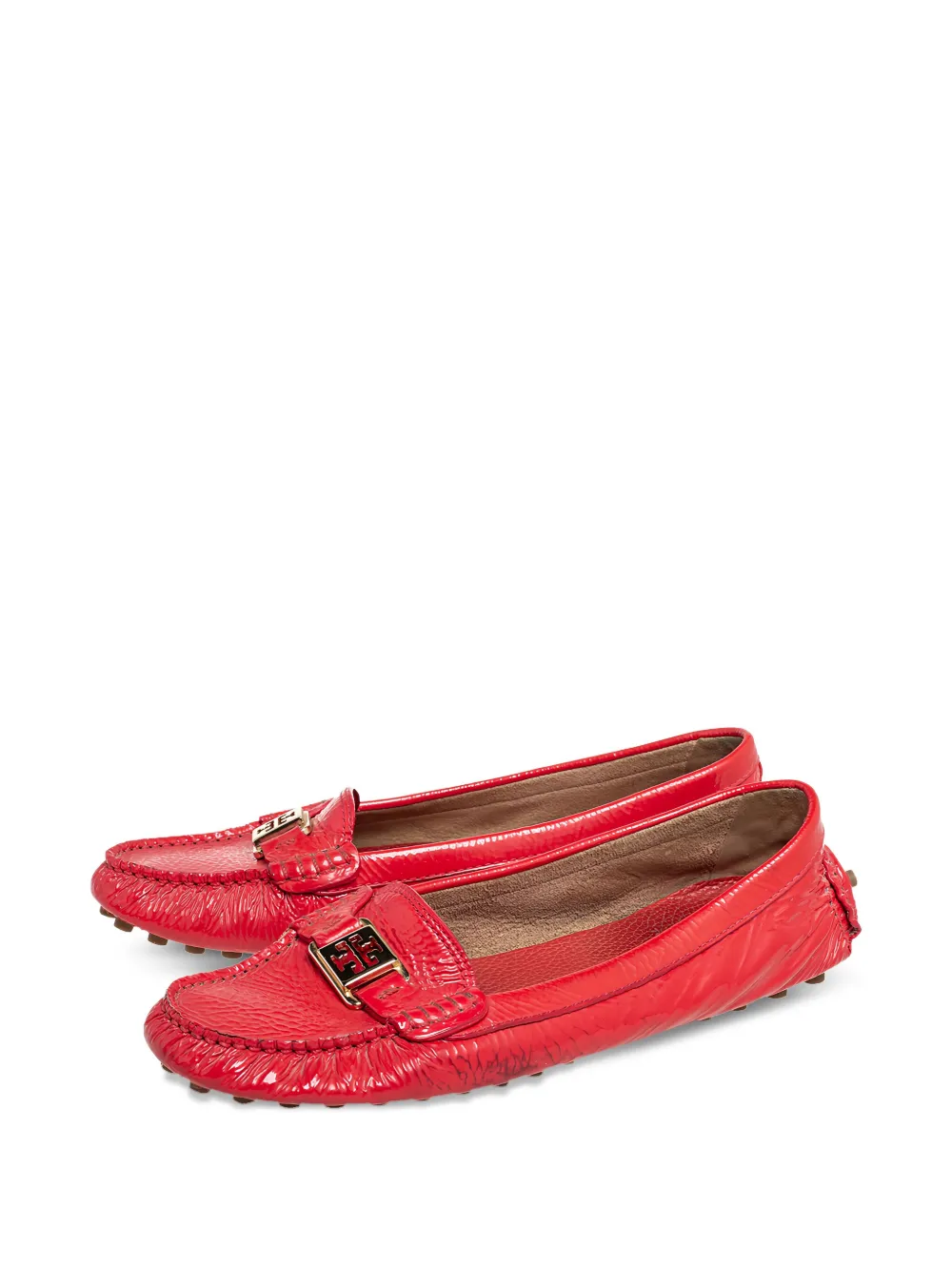 Tory Burch Pre-owned lakleren loafers - Rood