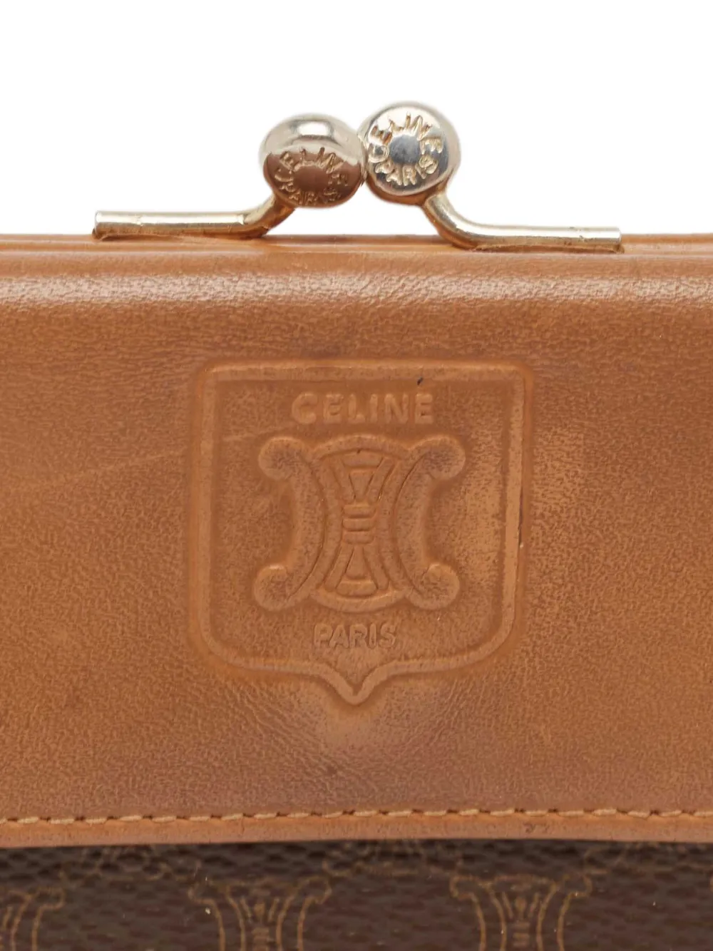 Celine Pre-Owned Macadam-patterned Wallet | Brown | FARFETCH PH