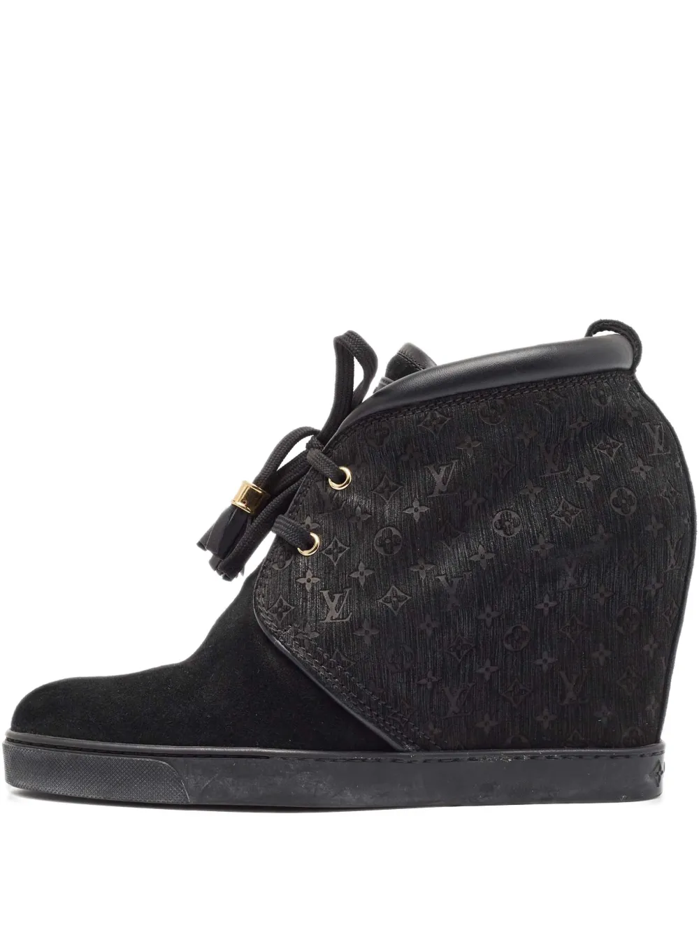 Louis Vuitton Pre-Owned レザースニーカー - ブラック Louis Vuitton Pre-Owned レザースニーカー - ブラック
