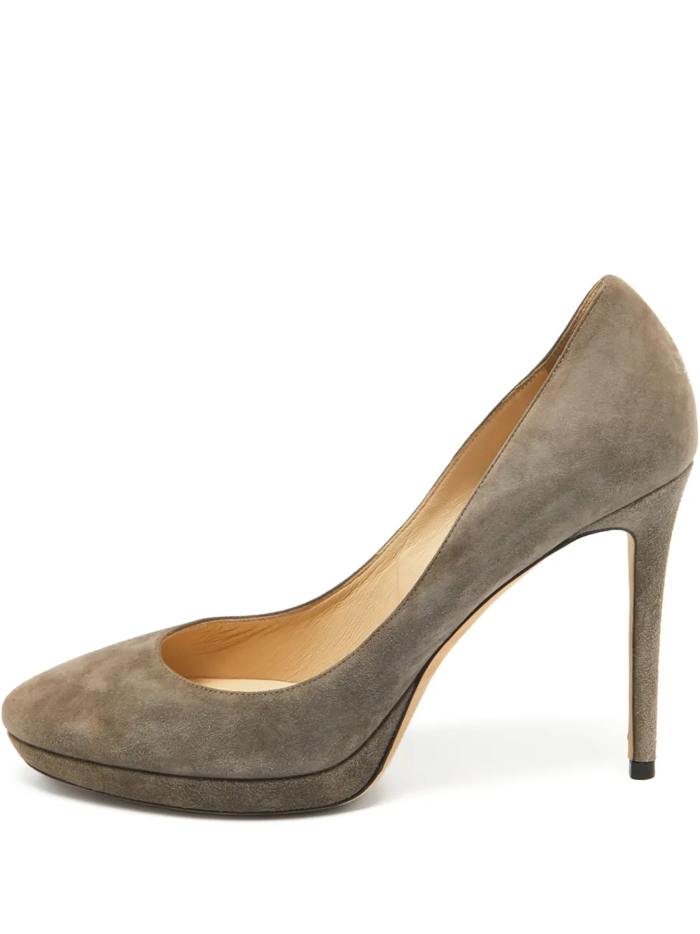 Jimmy Choo Pre-Owned 110mm suede pumps | Neutrals | Image 1