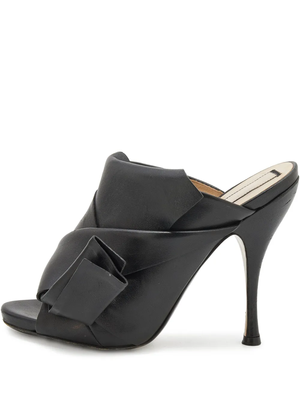 Nº21 Sandali Ronny in pelle Pre-owned 125mm - Nero