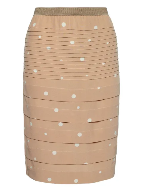 Marni Pre-Owned printed silk pencil skirt