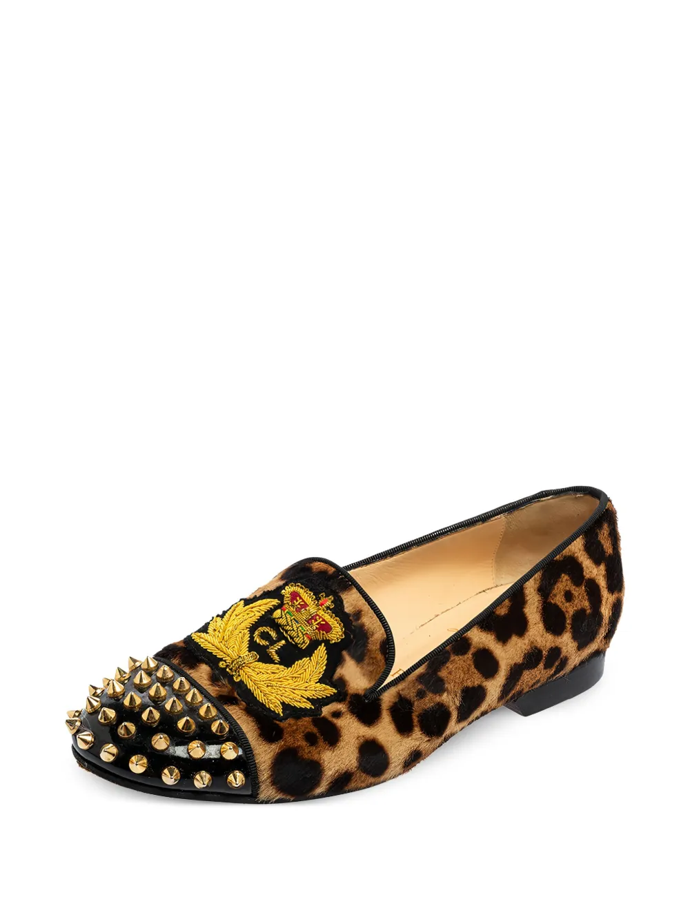 Christian Louboutin Pre-Owned leopard-print loafers | Image 2