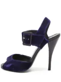 Pierre Hardy pre-owned 115mm velvet sandals - Blue