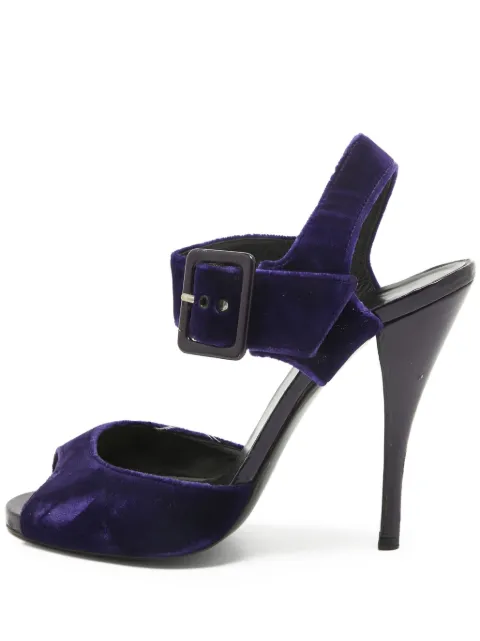 Pierre Hardy pre-owned 115mm velvet sandals