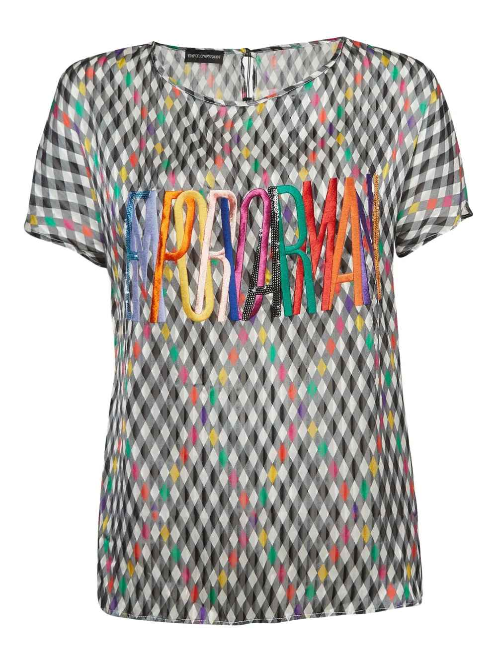 embroidered-logo T-shirt