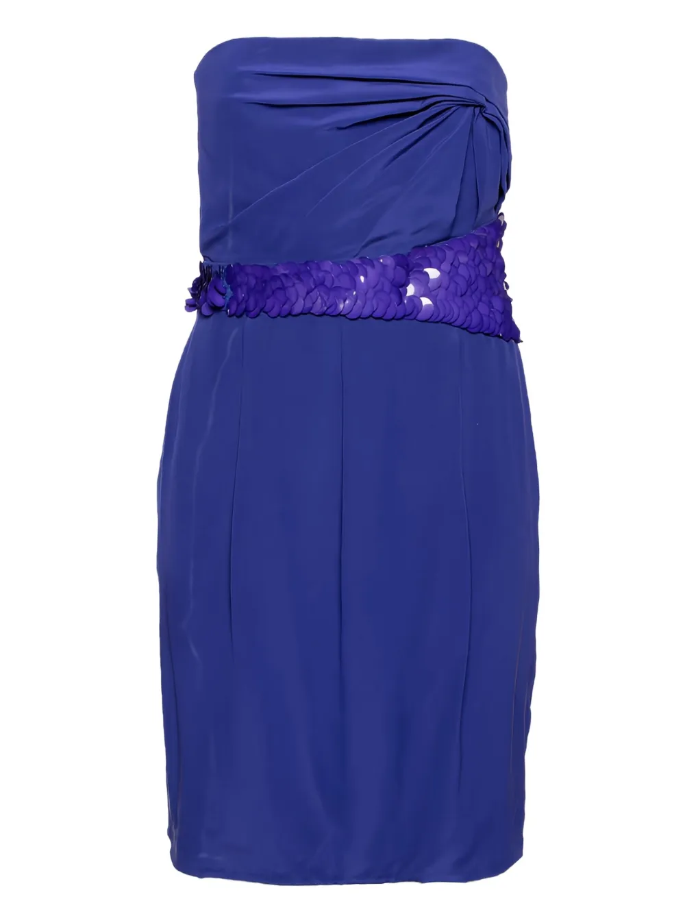 Versace Pre-Owned sequinned cotton dress | Blue | Image 1