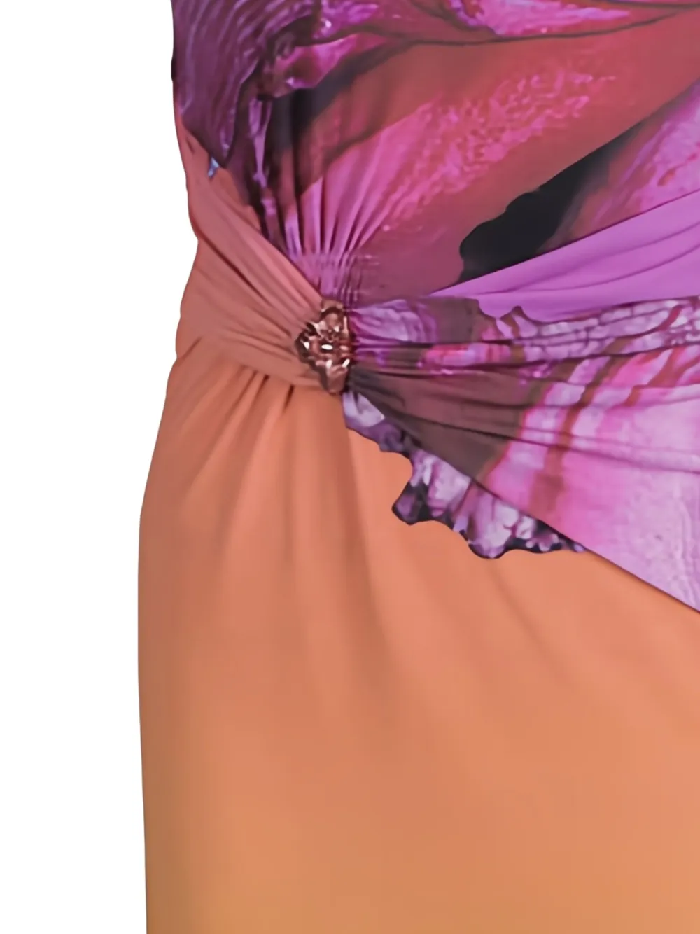 Roberto Cavalli Vintage Mini-jurk met bloemenprint - Paars