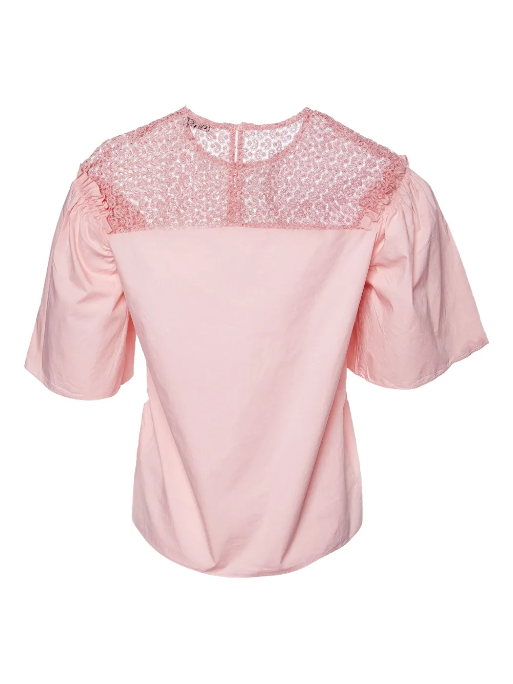 SANDRO pre-owned ruffled lace-yoke blouse | Image 2