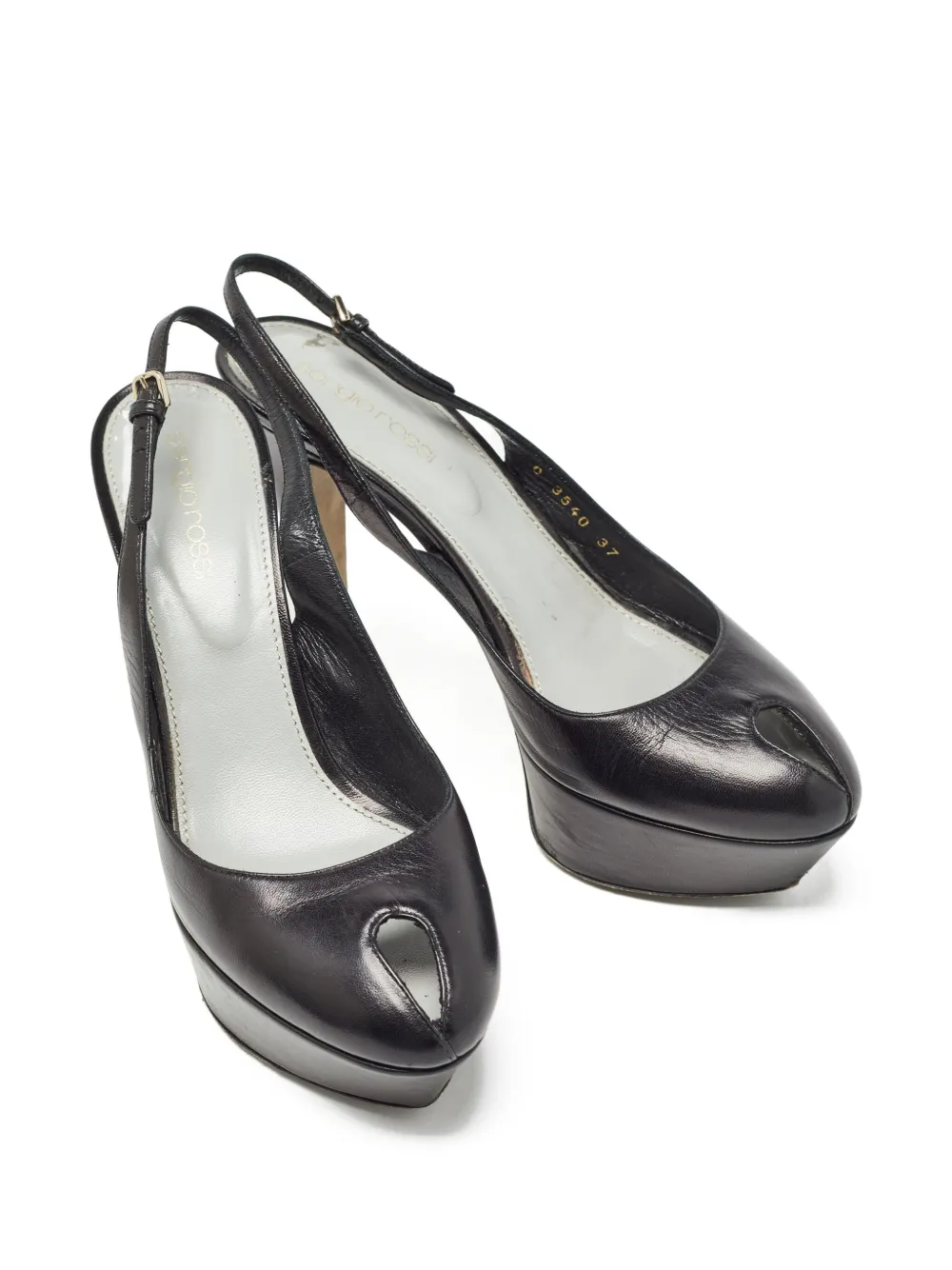 Sergio Rossi Vintage pre-owned peep-toe platform pumps | Image 2