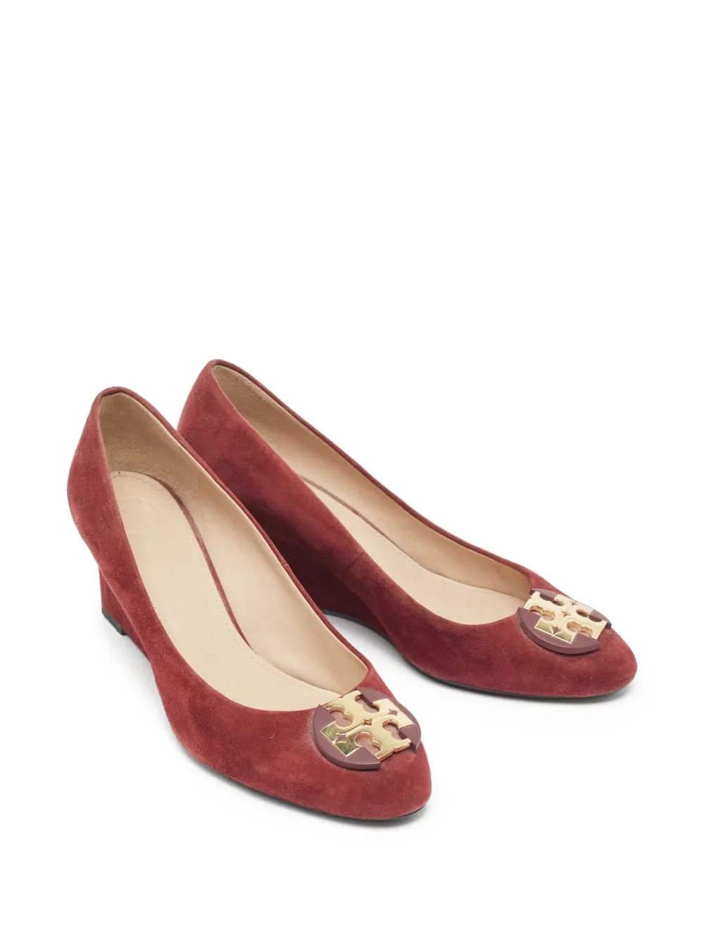 Tory Burch Pre-owned 60 mm Luna pumps met sleehak - Rood