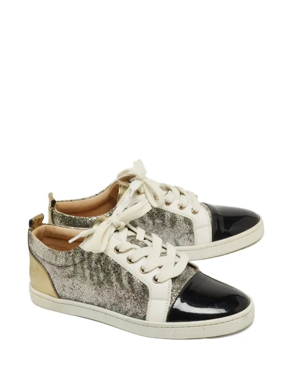 Christian Louboutin Pre-Owned Vieira Glittered Sneakers White FARFETCH  PH