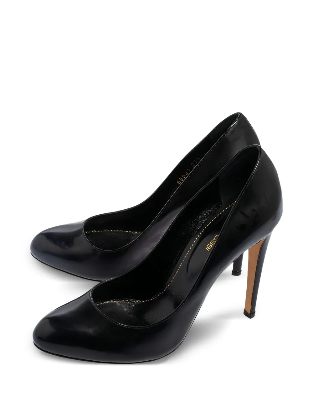 Sergio Rossi Vintage Pre-owned 110 mm leren pumps - Zwart