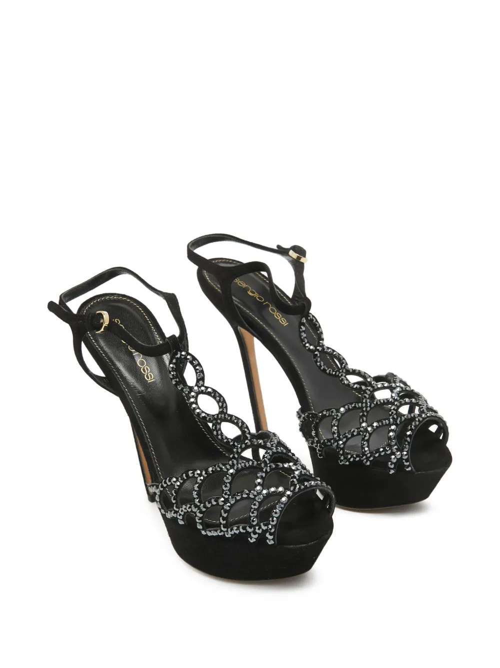 Sergio Rossi Vintage crystal-embellished heeled sandals | Image 2