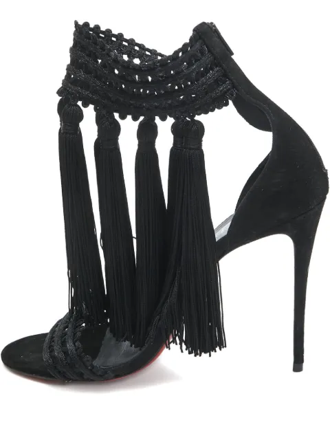Christian Louboutin Pre-Owned 110mm suede heeled sandals