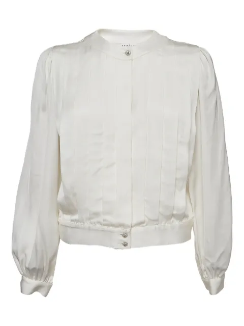 SANDRO pleated blouse