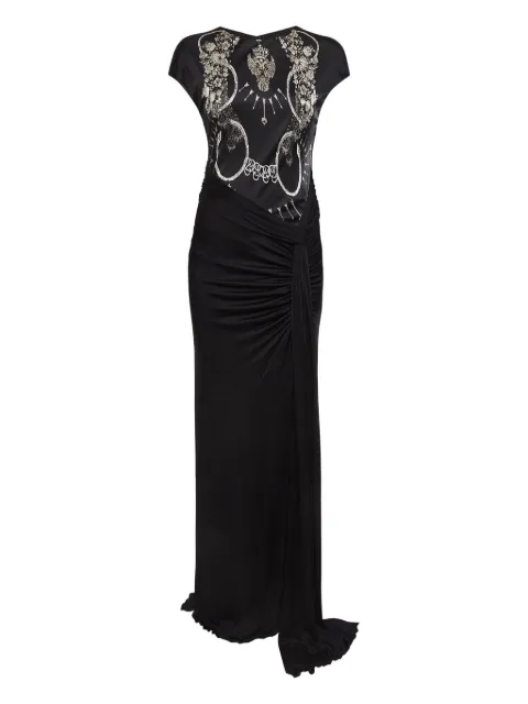 Roberto Cavalli Vintage embellished draped dress