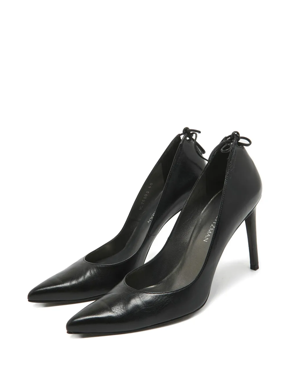 Stuart Weitzman 100 mm leren pumps met hakken - Zwart