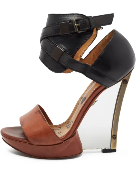 Lanvin Pre-Owned 2023 125mm wedge sandals