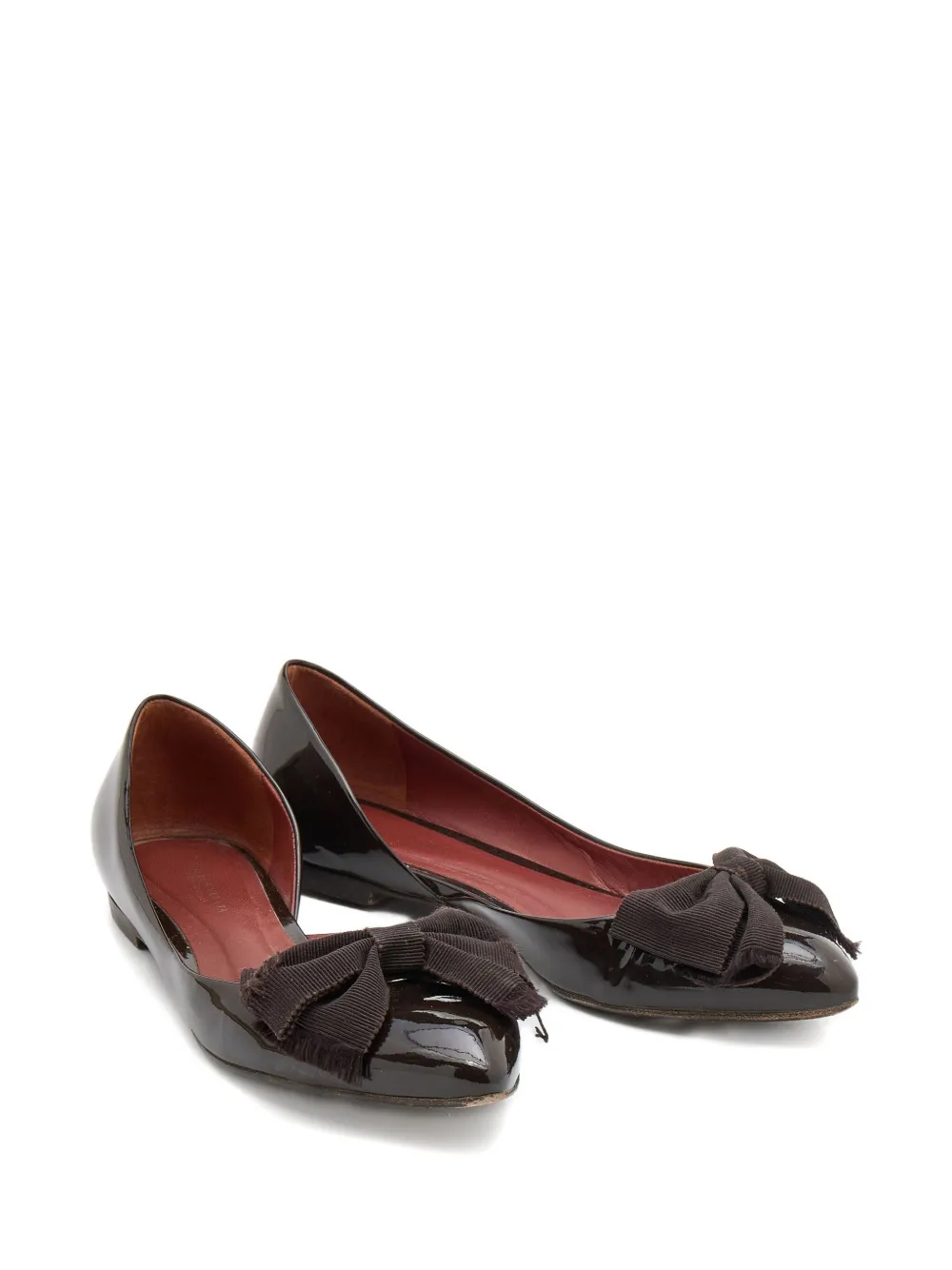Bottega Veneta Pre-Owned leather Bow-detail ballet flats | Image 2