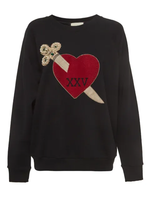 Gucci Pre-Owned sudadera con corazón bordado