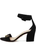 Christian Dior Pre-Owned 75mm suede buckle sandals - Black