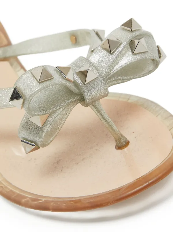 Valentino Garavani Pre-Owned ロックスタッズ サンダル | シルバー