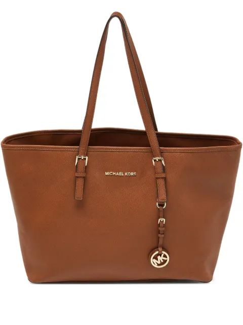 Michael Kors Vintage logo-lettering leather tote bag