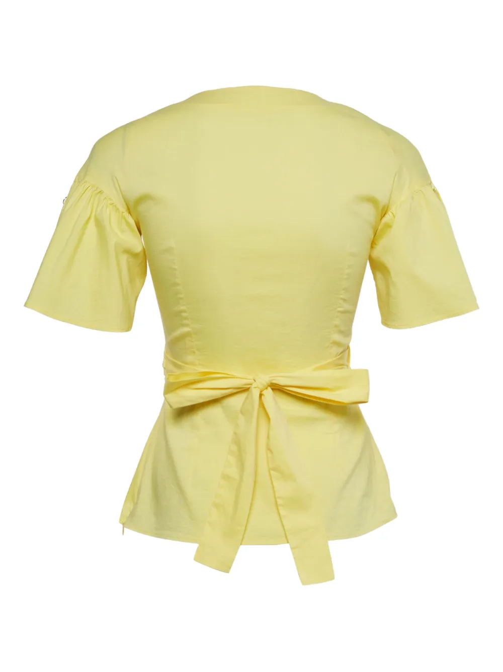 Elisabetta Franchi pre-owned wrap-front fluted-sleeve top | Image 2