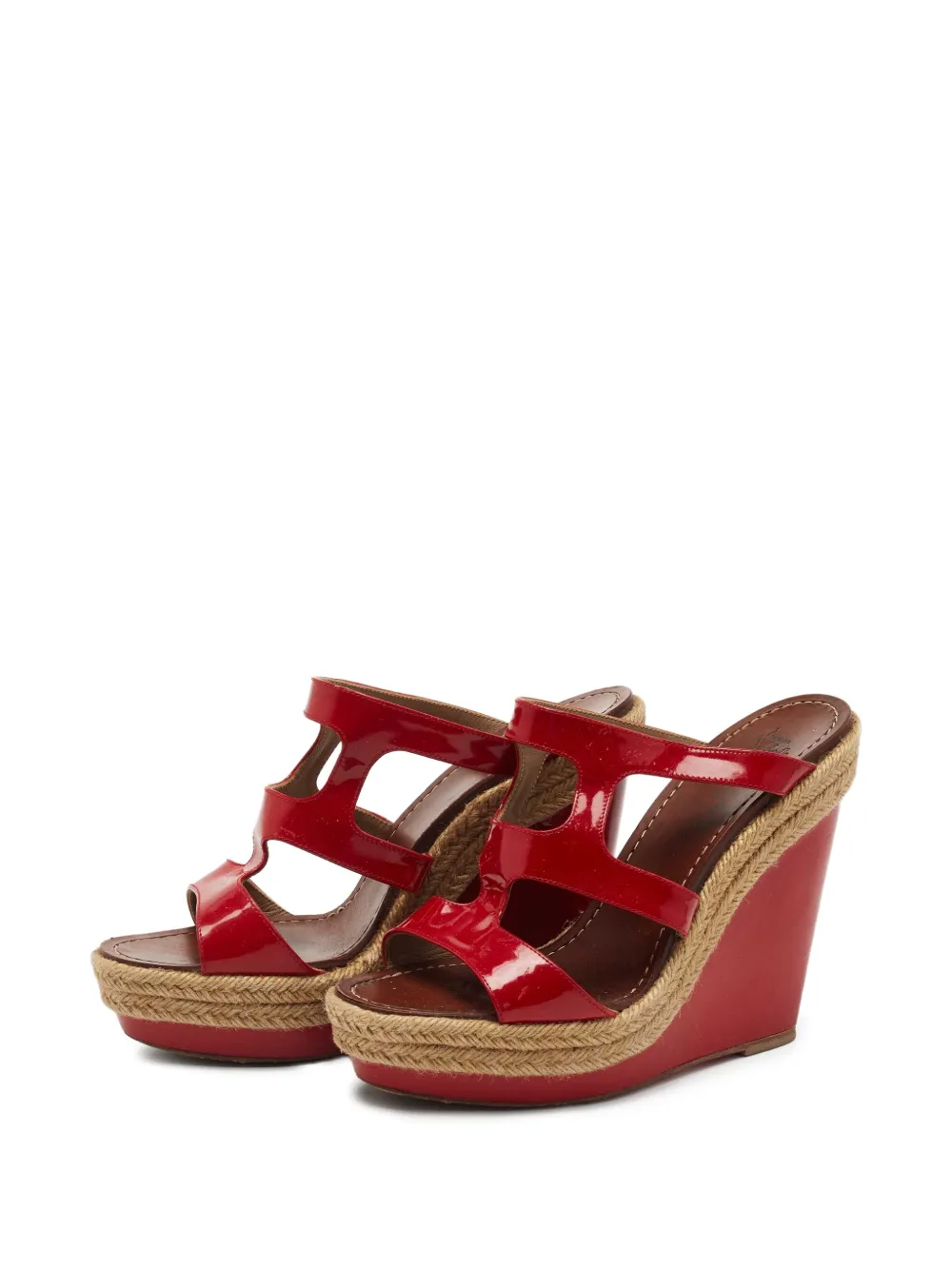 Christian Louboutin Pre-Owned alpargatas con cuña de 130mm | Image 2