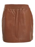 Missoni Pre-Owned elasticated-waist leather skirt - Brown