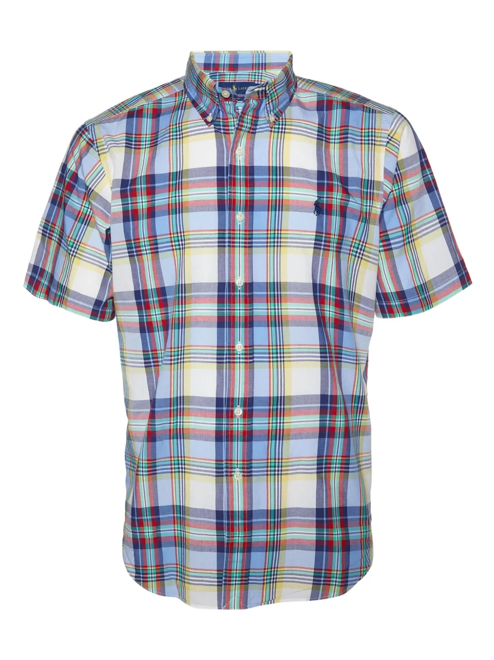 Polo Ralph Lauren Vintage plaid short-sleeve shirt | Blue | Image 1